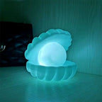 PearlGlow Shell Night Lamp