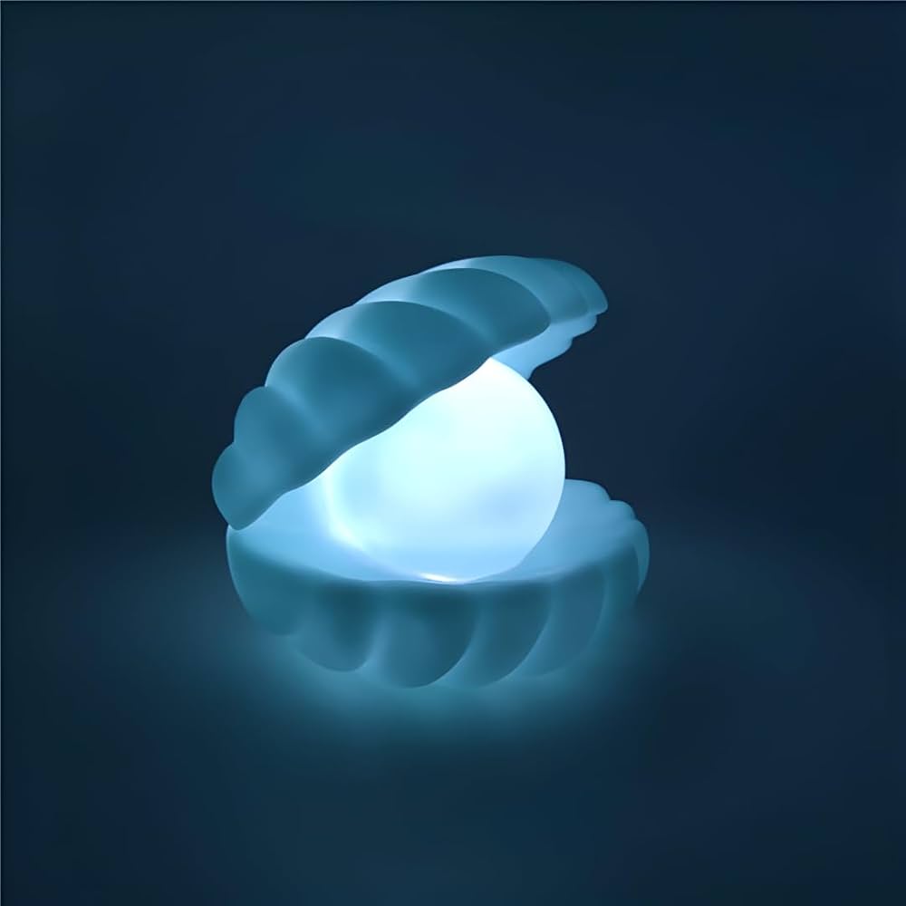 PearlGlow Shell Night Lamp