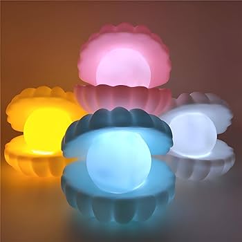 PearlGlow Shell Night Lamp