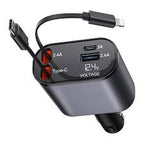 Retractable 4 In 1 Car Charger