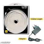 Stylish Flexible Pink LED Neon Strip Light for Room & Party Decoration (5 Meter) With Adopter